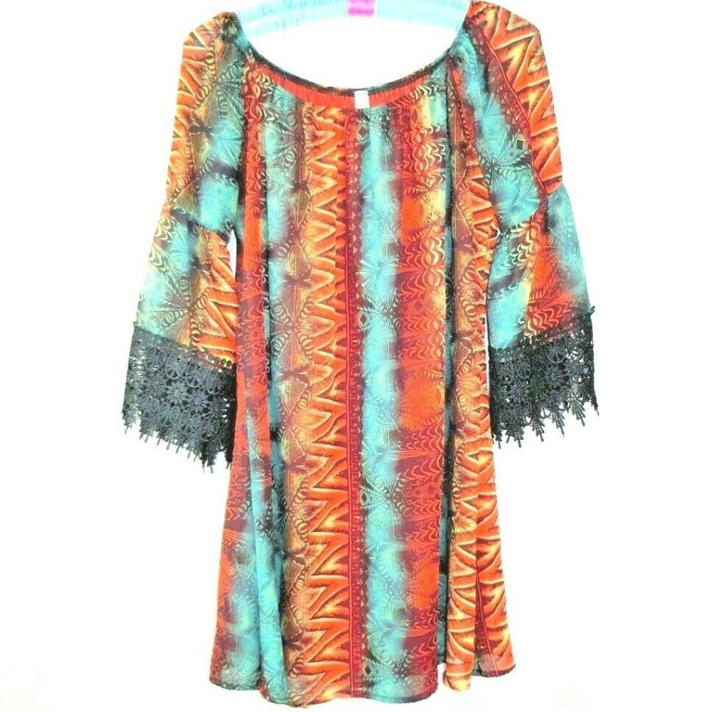 Lilypad Tunic Blouse Top Boho Gypsy Festival Bell